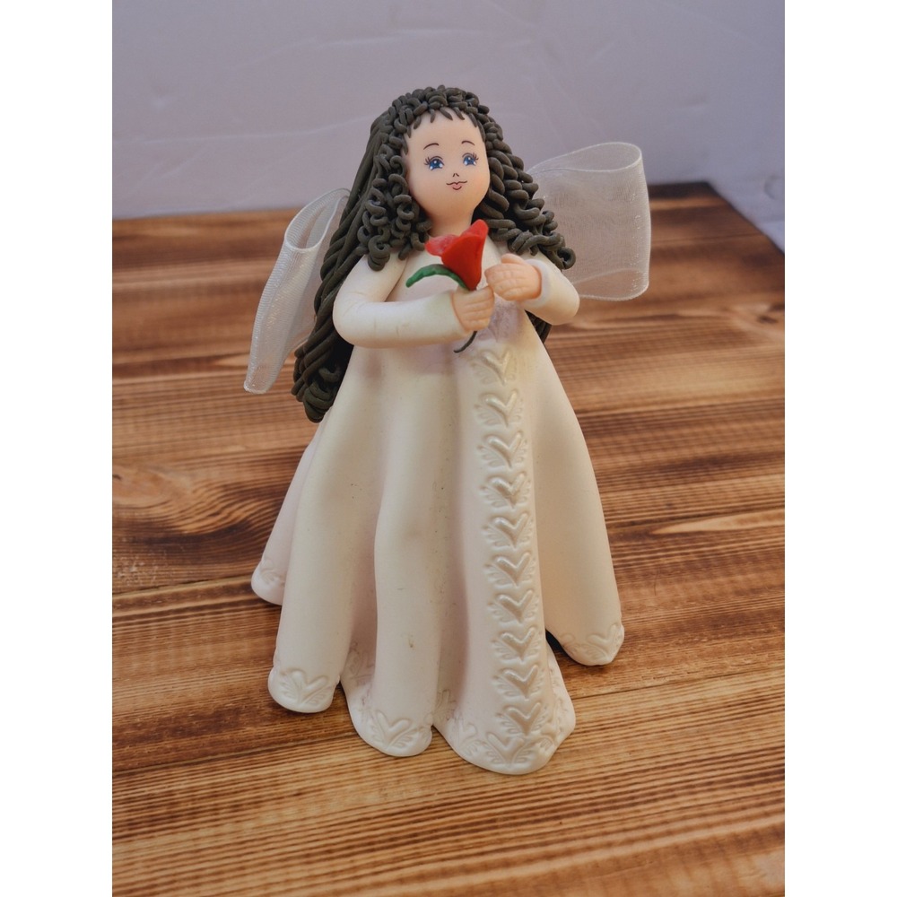 KNEEDED ANGELS "PASSION" SOFT RESIN‎ 4.75" FIGURINE PAVILION GIFTS